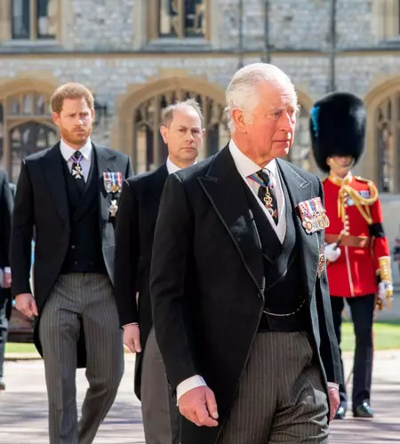 The funeral of Prince Philip, Duke of Edinburgh, Engine Court, Windsor Castle, Berkshire, UK - 17 Apr 2021