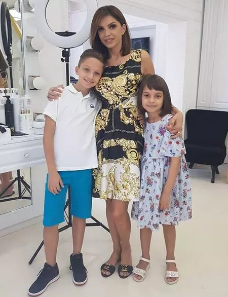Cristina Spătar și copiii ei