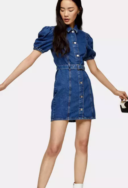 Rochie din denim, Topshop, 165 lei