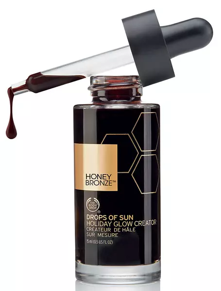 Gel nuanțator pentru mixarea cu crema de față sau fondul de ten Honey Bronze, Drops Of Sun, The Body Shop, 91 lei