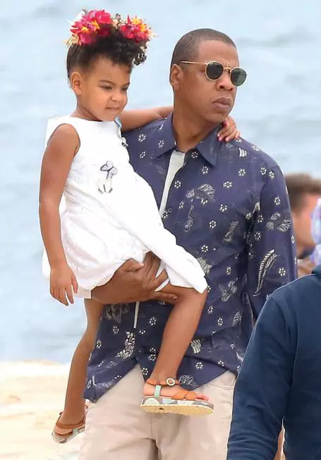 Jay Z (45) & Blue Ivy (3)