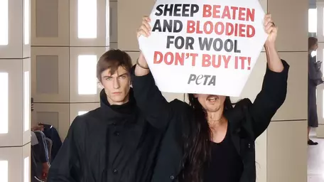 Show-ul COS, întrerupt de un protest PETA