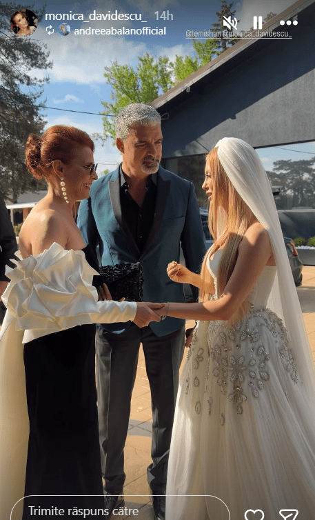 Monica Davidescu si Aurelian la Andreea Balan la nunta