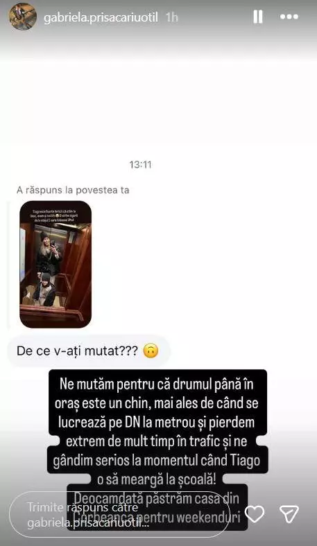 Răspunsul Gabrielei