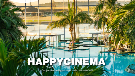 Între 1 și 8 martie, sărbătorește primăvara la Happy Cinema și poți câștiga o zi de răsfăț la Therme