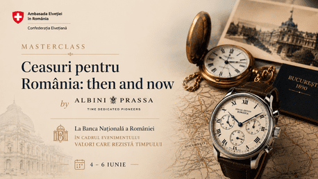 Masterclass Albini Prassa la "Valori care rezistă timpului": povestea ceasurilor create pentru România, spusă chiar în inima BNR