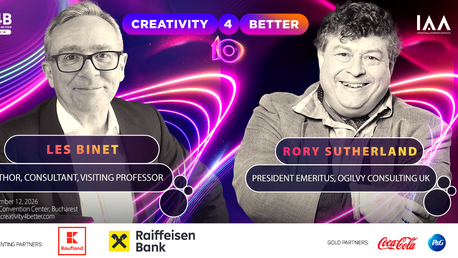 Rory Sutherland și Les Binet se alătură lui Mark Ritson în lineup-ul de Star Speakers al ediției aniversare Creativity4Better