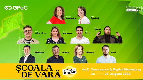 Școala de Vară GPeC 2026, online: 4 zile de know-how aplicat în E-Commerce & Digital Marketing, accesibilă de oriunde