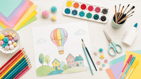 De la desen la proiecte creative: materialele Art & Craft care îi încurajează pe copii să creeze mai mult