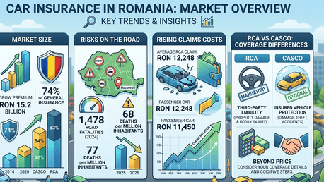 Asigurările auto în România: ce arată celemai recente cifre