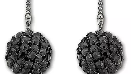 Cercei din metal si cristale Swarovski