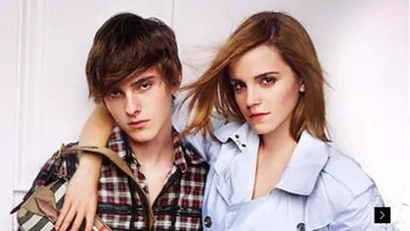 Emma Watson in campania Burberry alaturi de fratele sau
