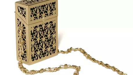 Geanta cu carcasa metalica Bally