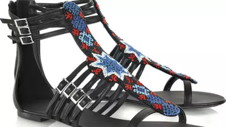 Sandale din piele Balmain