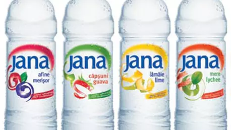 Jana apa cu arome de Capsuni-Guava, Afine-Merisor, Lamai sau Mere