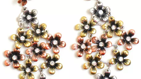 Cercei cu cristale aplicate, Meli Melo