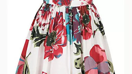 Rochie din bumbac, cu imprimeu floral, Debenhams