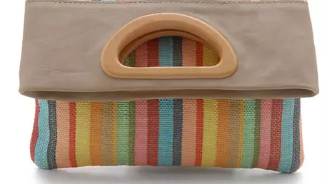 Geanta din rafie si lemn, Aldo