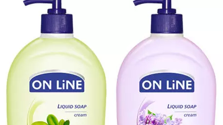 ON LiNE te alinta cu noi arome: sapun lichid cu liliac si sapun lichid cu masline