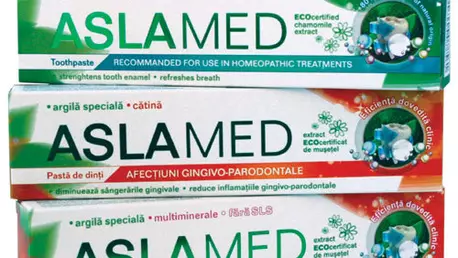 Noua gama de ingrijire orala Aslamed, Farmec