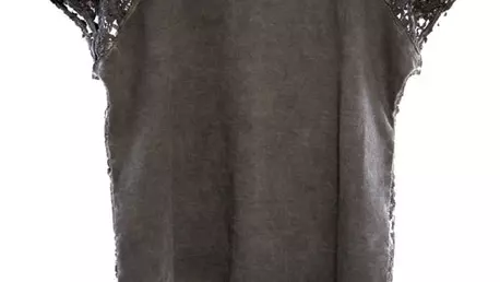 Tricou cu detalii din dantela, Diesel
