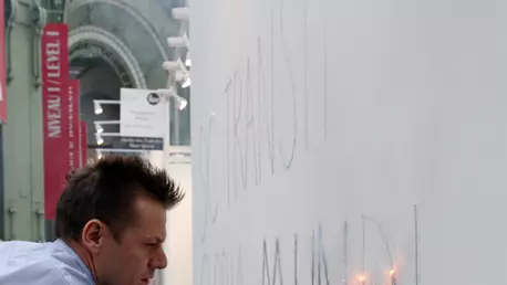 Eveniment special in cadrul expozitiei Mircea Cantor Q.E.D.