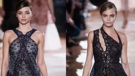 Paris Fashion Week: Cara Delevingne si Miranda Kerr pentru Stella McCartney