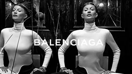 Gisele Bundchen face senzatie cu noua tunsoare in campania Balenciaga