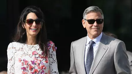Primele imagini cu cuplul George Clooney si Amal Alamuddin, dupa oficializarea casatoriei!