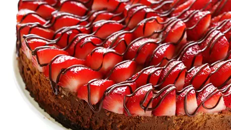 Cheesecake cu capsuni si Nutella