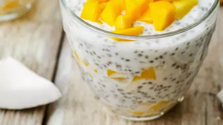 Budinca de chia cu cocos