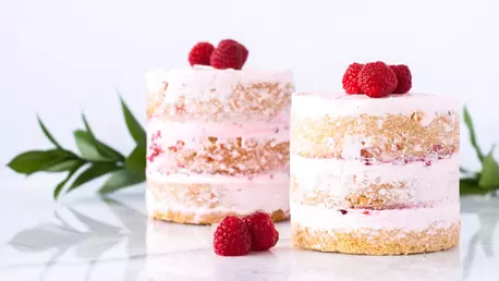 Mini torturi cu vanilie si zmeura