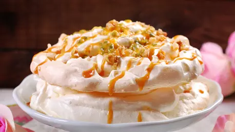 Meringue cu fructul pasiunii