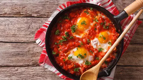Shakshuka, preparatul potrivit pentru un mic dejun copios