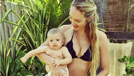 Cum arata Candice Swanepoel la trei luni dupa ce a nascut