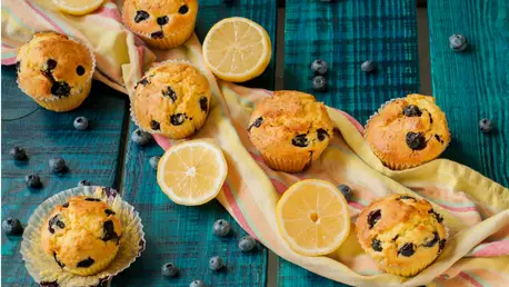 Briose cu lamaie si afine