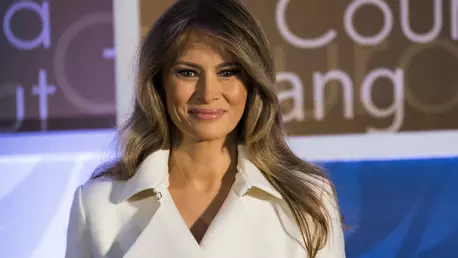 Primul portret oficial al Melaniei Trump, in calitate de Prima Doamna a Americii