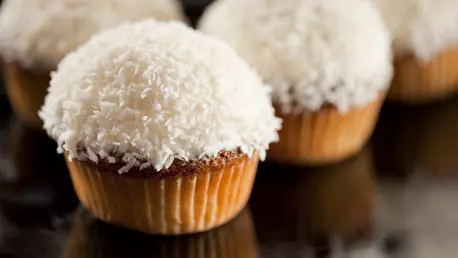 Briose cu crema de unt si cocos