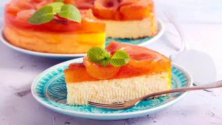 Cheesecake cu caise