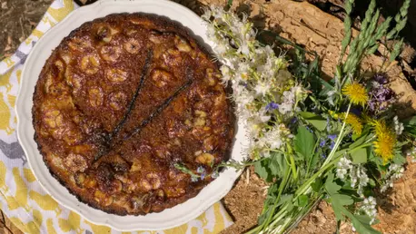 Prajitura rasturnata cu banane si caramel, de Ioana Dumitrescu