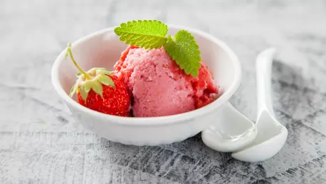 Sorbet de capsuni