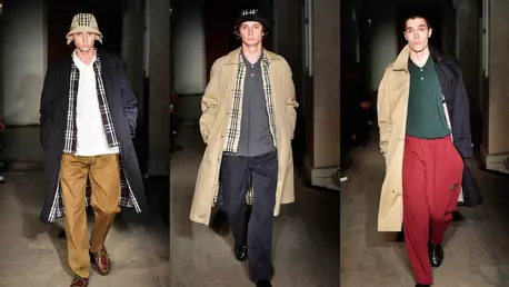 Burberry anunta o noua colaborare cu Gosha Rubchinskiy pentru noua colectie pentru barbati