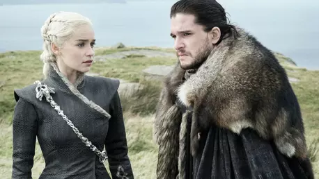 Jon Snow se preface ca este un dragon pe platourile de filmare la "Game of Thrones"