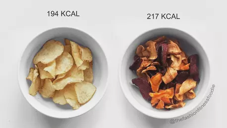 Mancare sanatoasa vs. mancare nesanatoasa - care are mai putine calorii? Aceste imagini vor schimba tot ce stiai