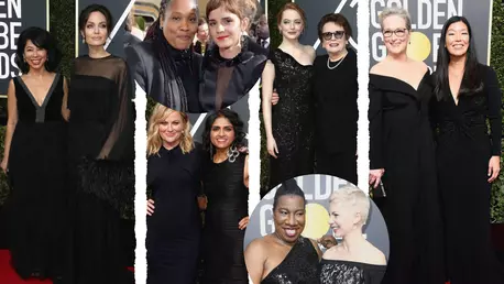 Actrițele au fost însoțite de activiste la Globurile de Aur 2018