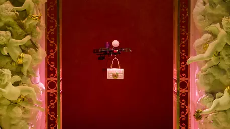 Bine-ai venit în mileniul trei! Dolce & Gabbana și-a prezentat gențile pe podium cu ajutorul... dronelor?!