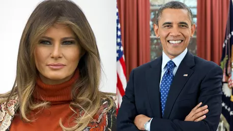 O imagine cu Melania Trump și Barack Obama a devenit virală