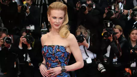 Nicole Kidman, alături de cele două fiice ale sale pe platourile de filmare
