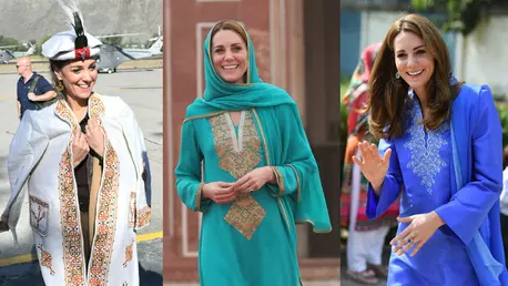 Cele mai stylish ținute purtate de Kate Middleton în turneul regal din Pakistan