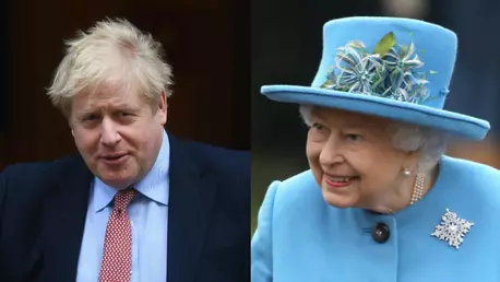 Această fotografie cu Regina Elisabeta a II-a și Boris Johnson a făcut înconjurul Internetului